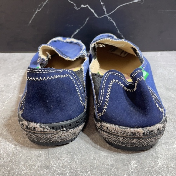 Fashion Women’s Canvas Moccasins Navy Size 9m - Picture 4 of 9
